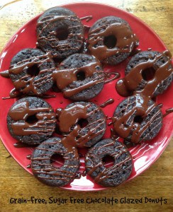 Grain-Free Chocolate Glazed Donuts