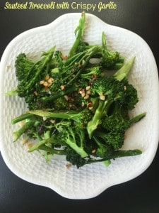 Sauteed Broccoli With Crispy Garlic