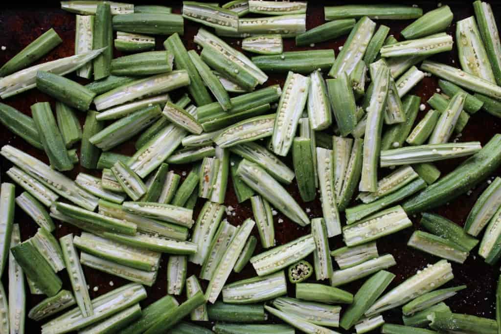 Okra Ready For the Oven