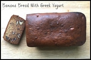 Banana Pecan Bread With Greek Yogurt