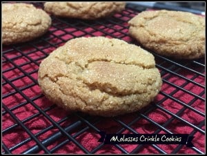 Molasses Crinkle Cookies