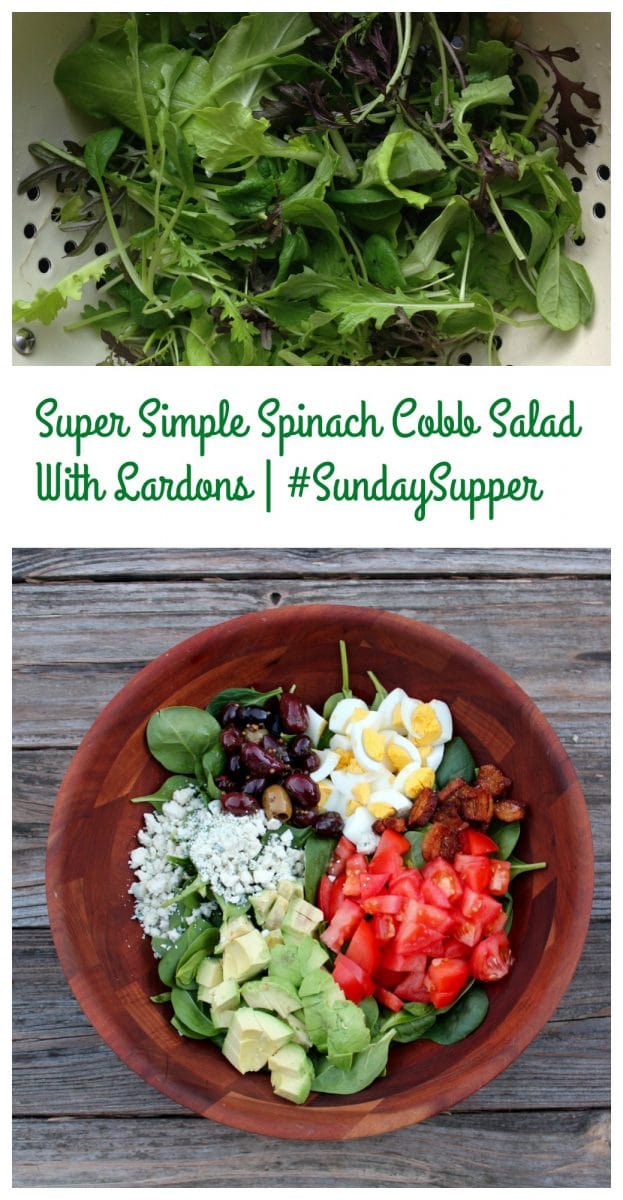 Super Simple Spinach Cobb Salad With Lardons
