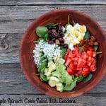 Spinach Cobb Salad With Lardons / #SundaySupper