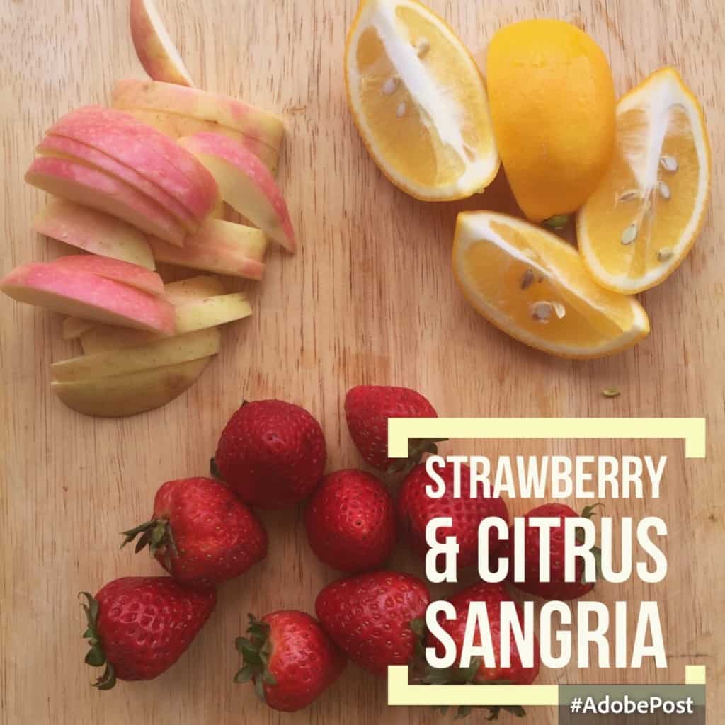 strawberry and meyer lemon sangria