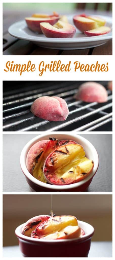 simple grilled peaches