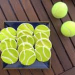 Tennis ball cookies for a tennis themed party