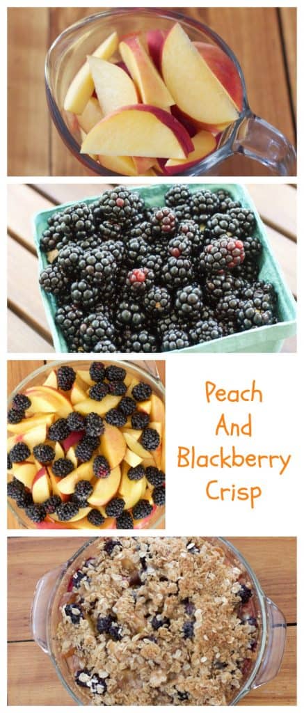 Peach and Blackberry Crisp - Gluten-free!