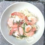 Easiest Shrimp Scampi || Erin Brighton | gluten-free | seafood | kid friendly dinners | cooking tips