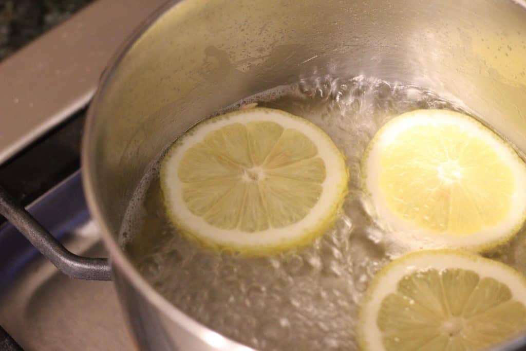Making lemon simple syrup