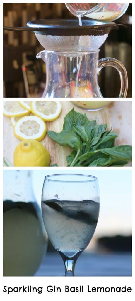 Sparkling Gin Basil Lemonade