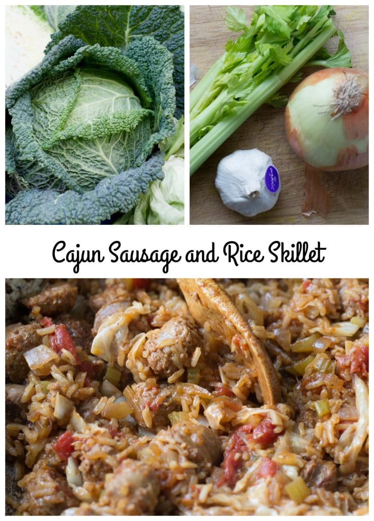 Cajun sausage and rice skillet || Erin Brighton | gluten free | easy dinner | one pot dinners | eat local | Got To Be NC