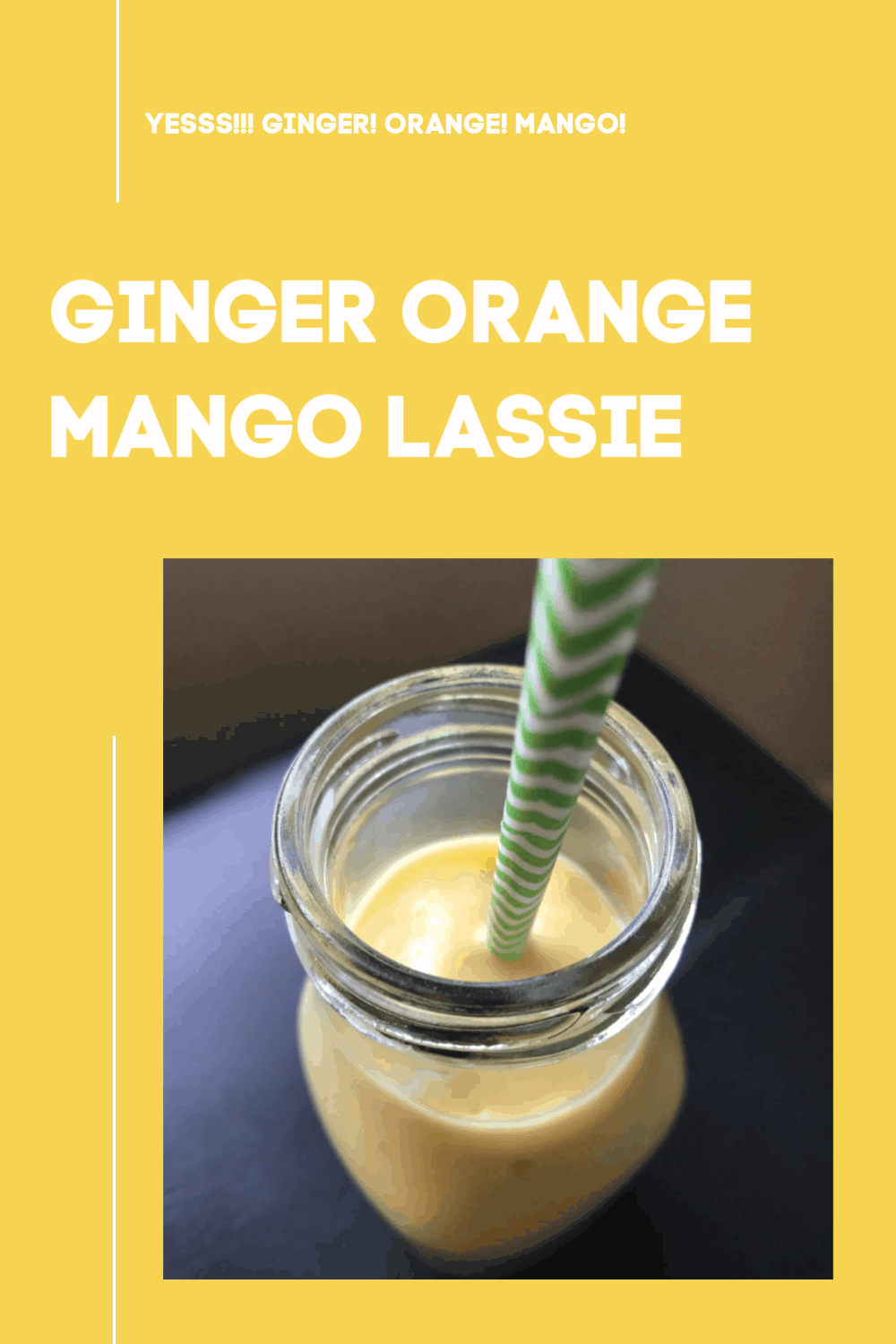 orange ginger mango lassi