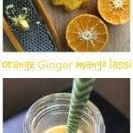 Orange Ginger Mango Lassi || Erin Brighton | smoothies | Indian | vegan | dairy free | kid friendly
