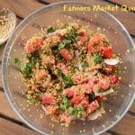Farmers Market Quinoa Salad || Erin Brighton | #SundaySupper | gluten free | vegan | easy dinner |salad