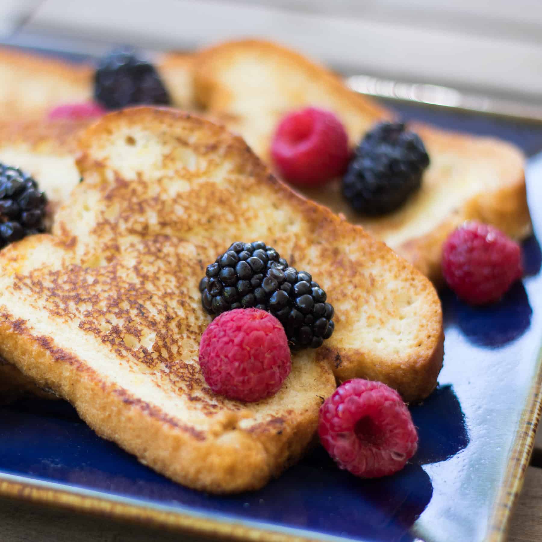 gluten-free french toast with berries