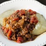 Chili On a Baked Potato || Erin Brighton | easy dinners | slow cooker recipes | chorizo | beef | Got To Be NC