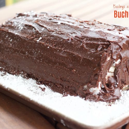 Baileys and Buttercream Buche de Noel (gluten free!) - Erin Brighton