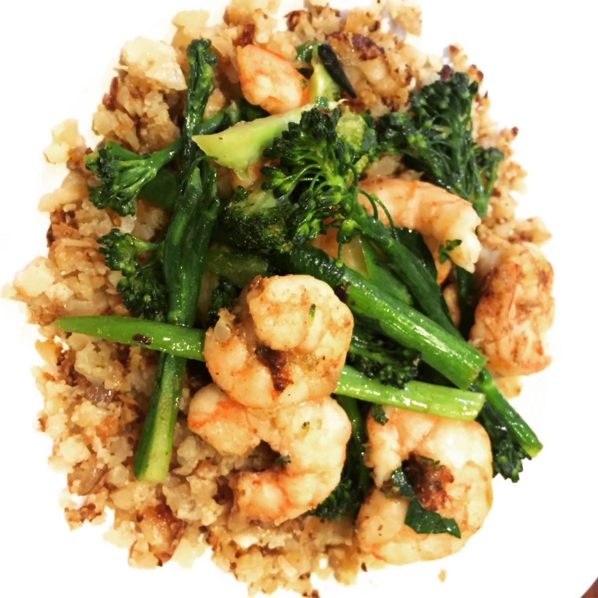 Garlicky Shrimp With Broccoli Rabe || Erin Brighton | gluten free | easy dinners | seafood | family friendly | Got To Be NC | eat local