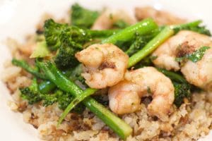 Garlicky Shrimp With Broccoli Rabe || Erin Brighton | gluten free | easy dinners | seafood | eat local | Got To Be NC