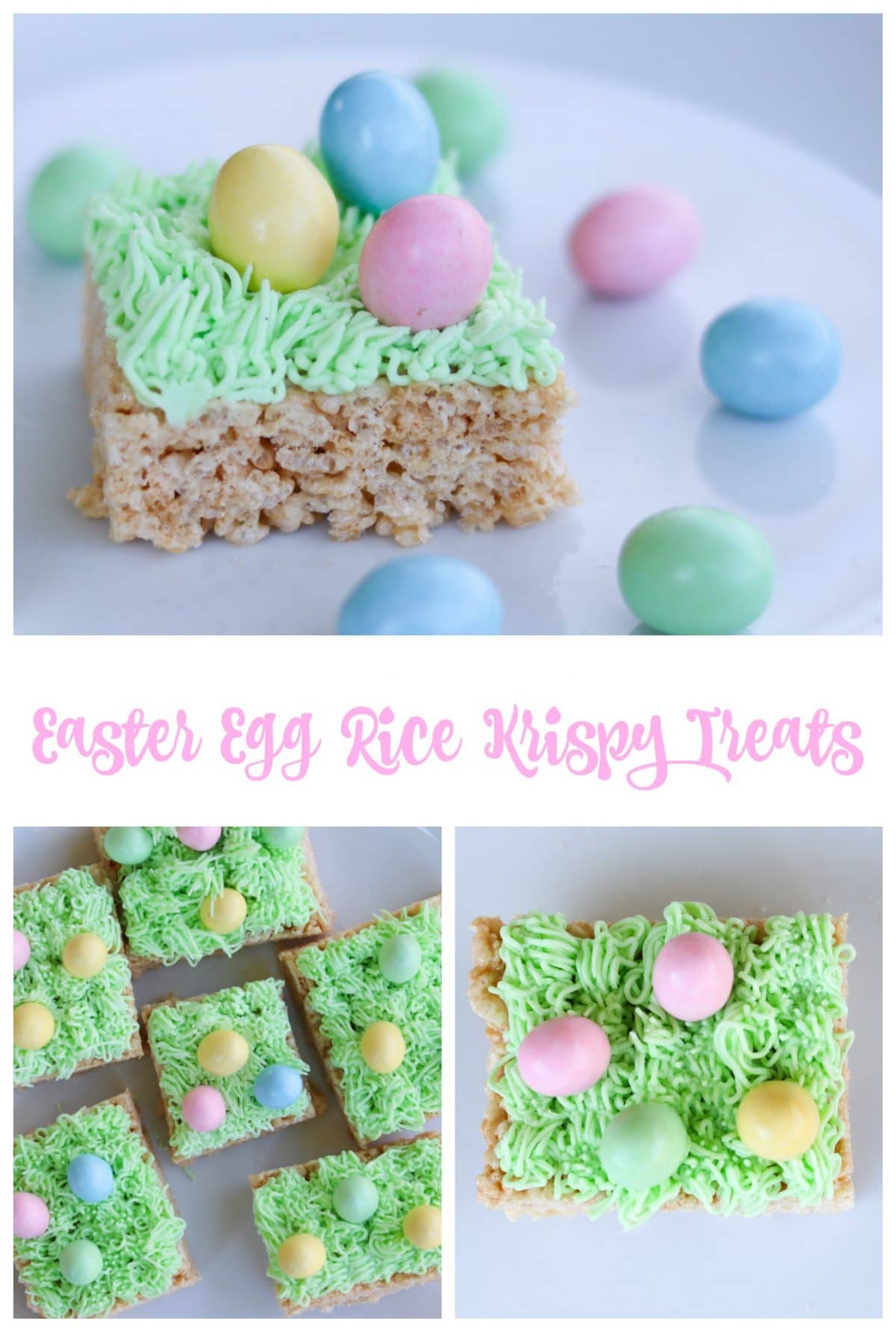 Easter Egg Rice Krispy Treats || Erin Brighton | holidays | gluten free desserts | kid crafts | Easter treats