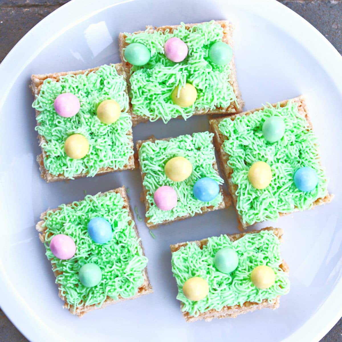 Easter Egg Rice Crispy Treats With Frosting