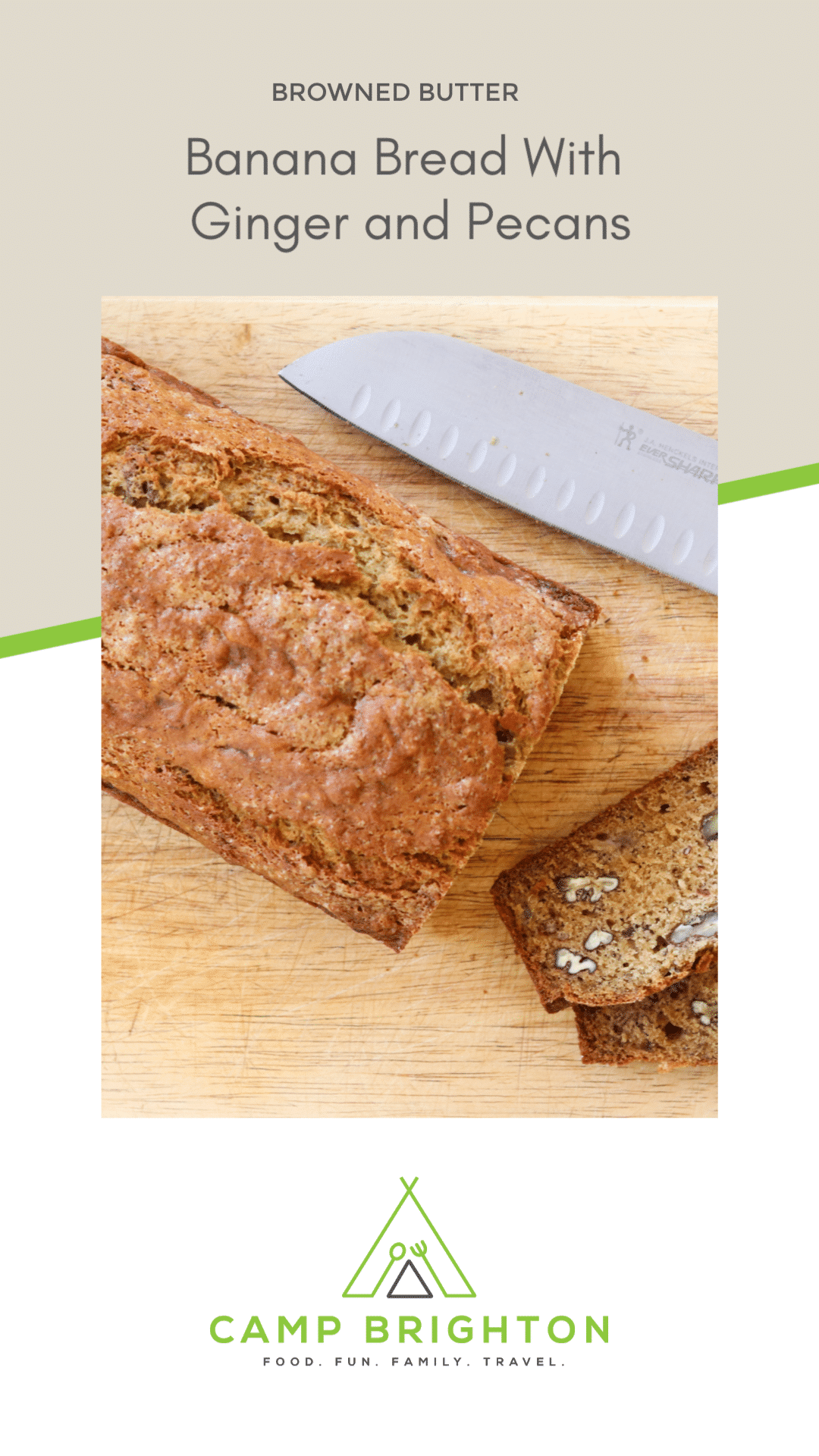 Browned Butter Banana Bread || Camp Brighton | quick breads | gluten free | easy breakfasts | brunch | breakfast | dessert