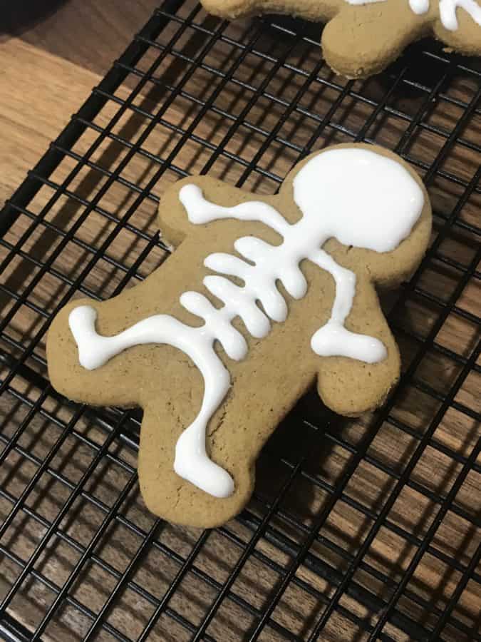 Royal Icing on A Gingerbread Cookie