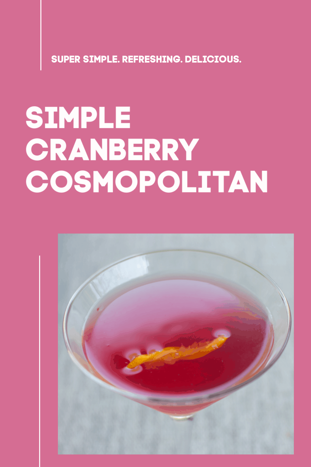 cranberry cosmo drink