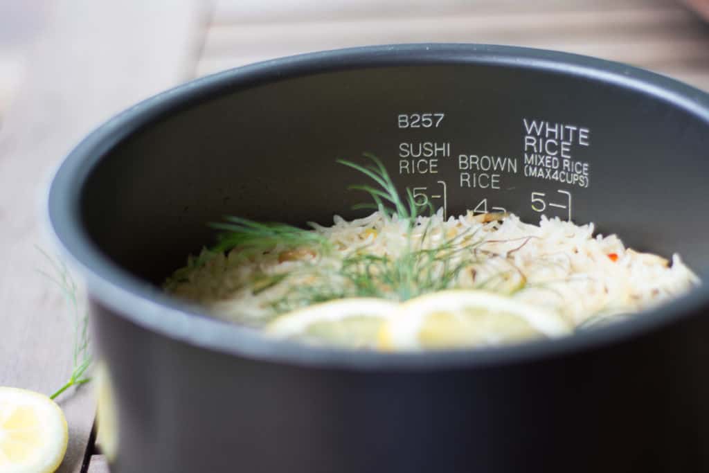 Easy Greek Lemon Rice In A Rice Cooker Erin Brighton