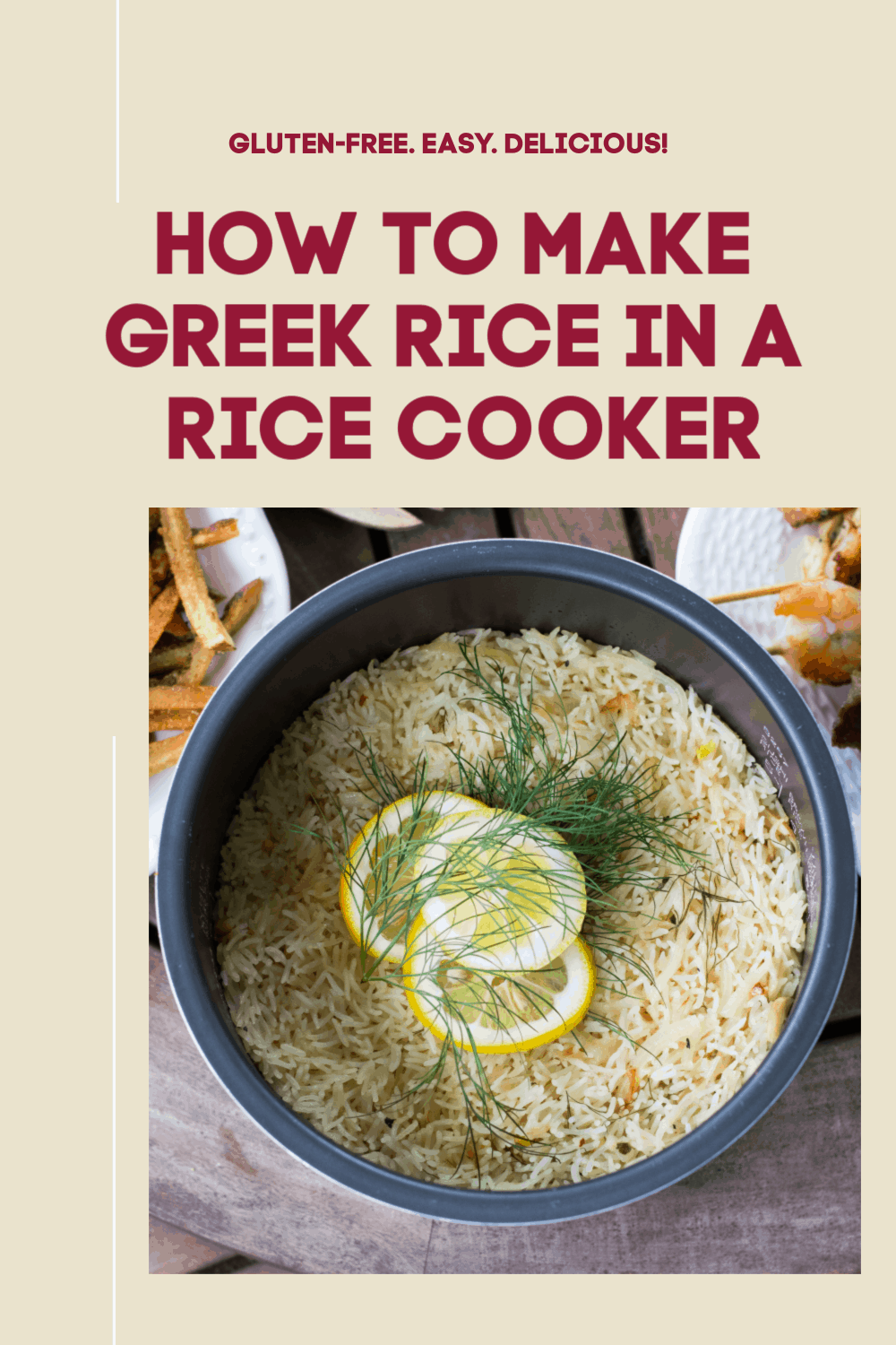 Greek Rice In A Rice Cooker