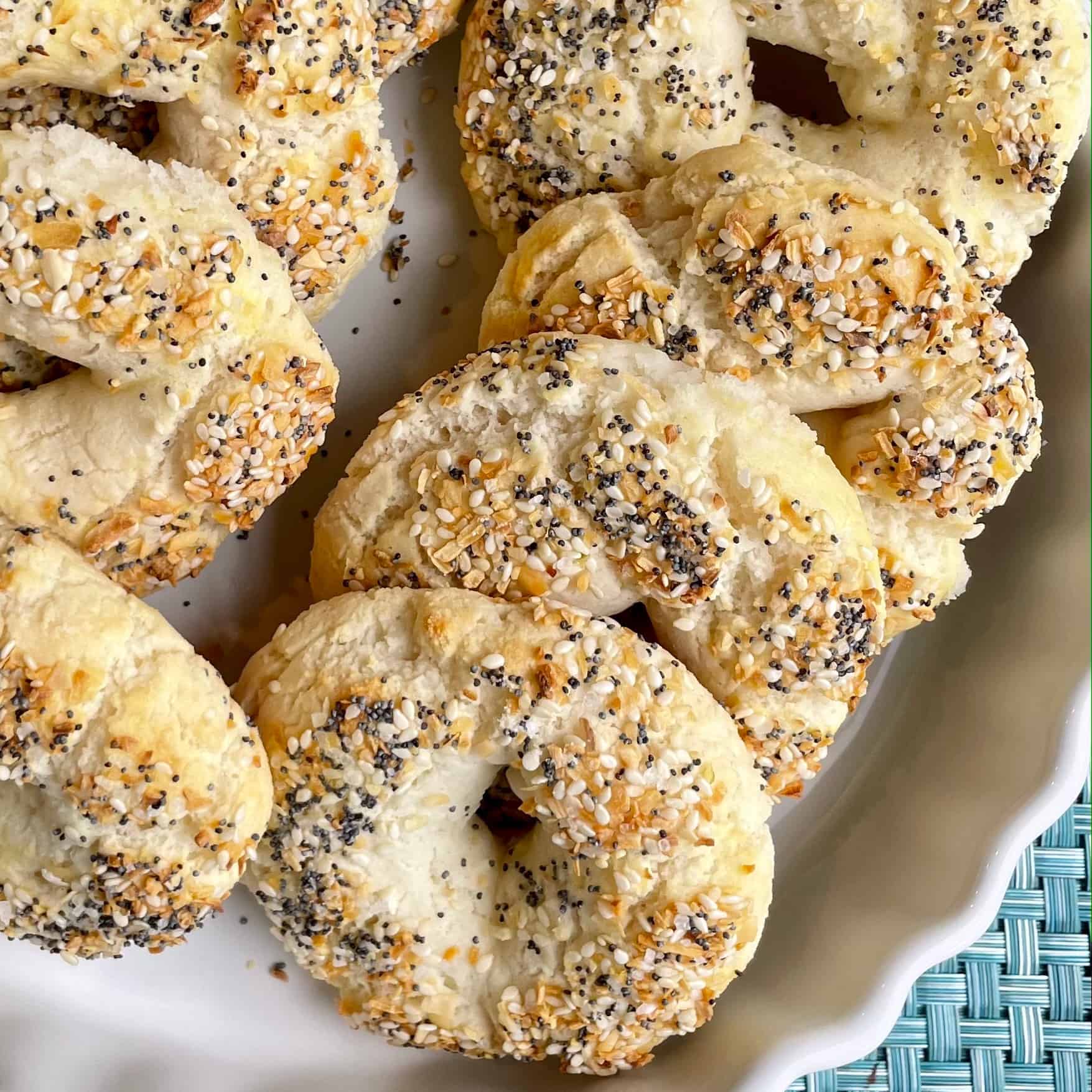 bagels in a dish ready to eat
