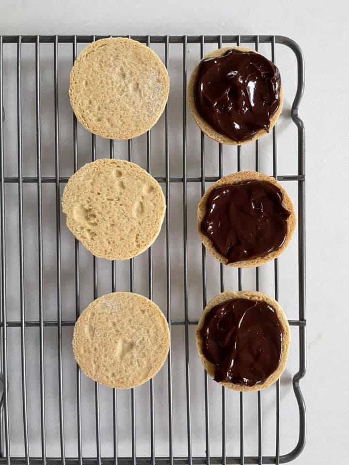 shortbread cookies with ganache
