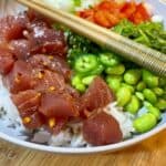 Authentic Homemade Tuna Poke Bowl