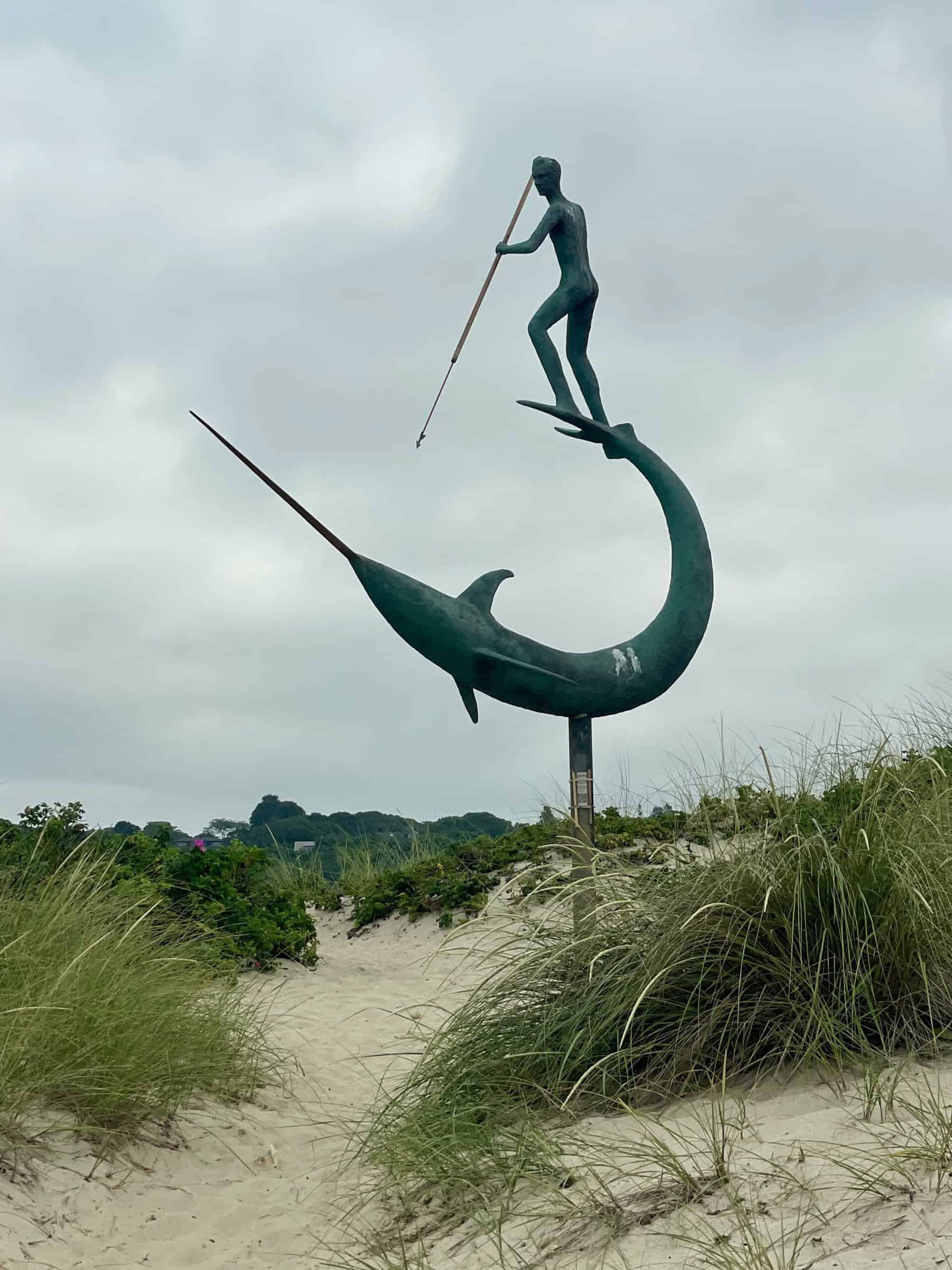 Menemsha Statue near the beach